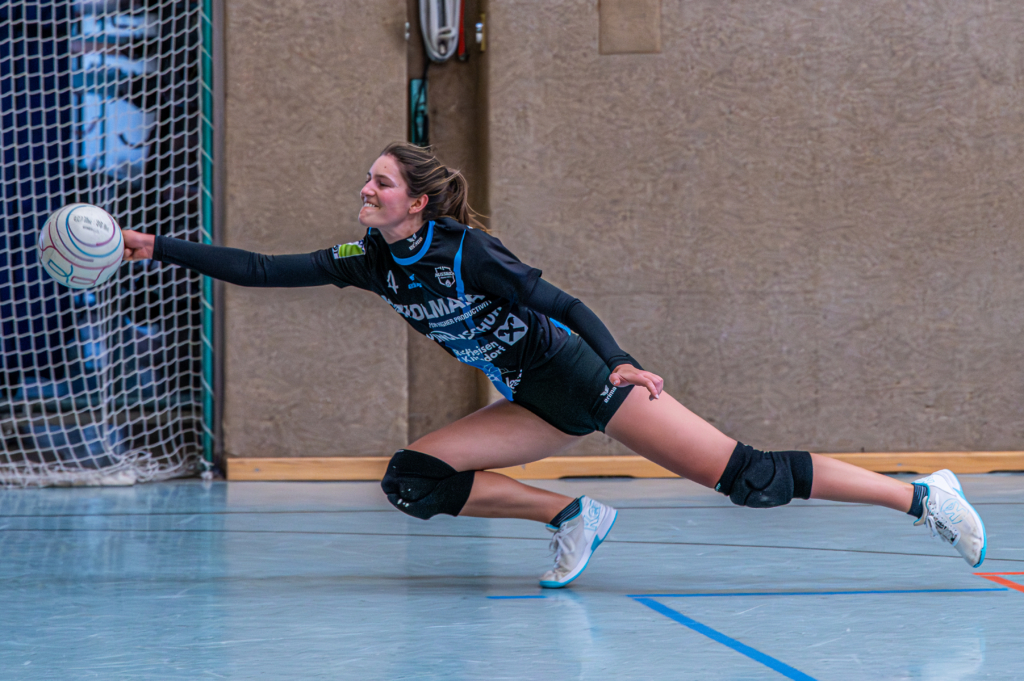 Jana Lugerbauer in der Abwehr